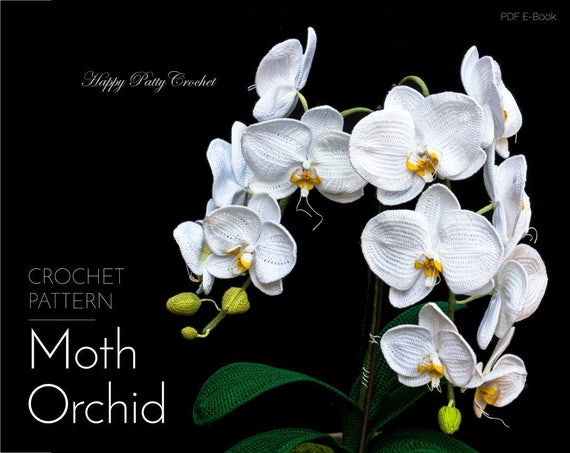 your hair own crochet to how Crochet Phal Crochet Pattern Orchid Orchid Pattern Flower