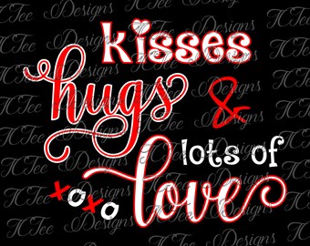 Download Butterfly Kisses Valentine's Day SVG Design by TCTeeDesigns