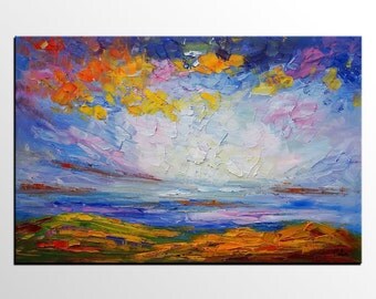 Abstract Painting, Canvas Art, Original Painting, Original Art, Abstract Art, Canvas Painting, Living Room Wall Art, Abstract Landscape Art