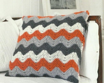 Zigzag Crochet Cushion PDF Pattern