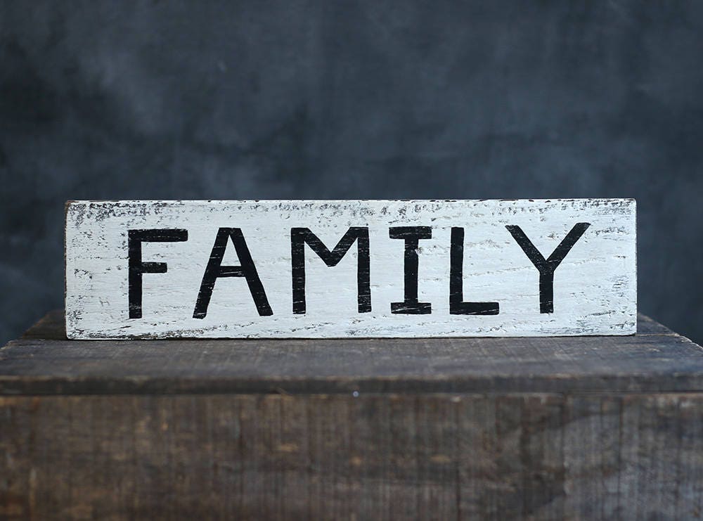 Family Sign Family Photo Wall Decor Reclaimed Wood Sign