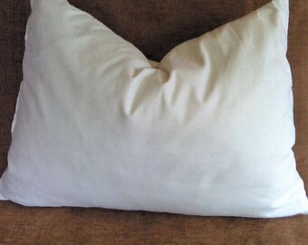 Feather and Down Lumbar Pillow Insert 16x16 14x21 15x23 17x37