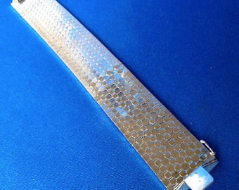 Sterling Silver Honeycomb Bracelet