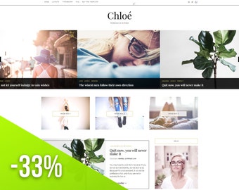 Responsive Blogger Template - "Chloe" | Premade Blogger Template, Blog Template, Blogger Templates, Fashion Blog Template,Blogger Theme,Sexy