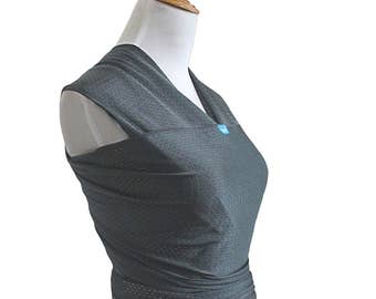 Baby Wrap Infant Carrier Mesh Water Babywearing at the beach, pool, water park or in the shower Gray