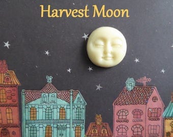 Harvest Moon Silicone Mold Cake Tool Fondant Chocolate Candy DIY Cupcake Topper Decoration Polymer Clay Craft Full Moon Face