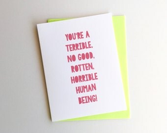 Funny Miss You Card // Funny Moving Card // Friends & Family //