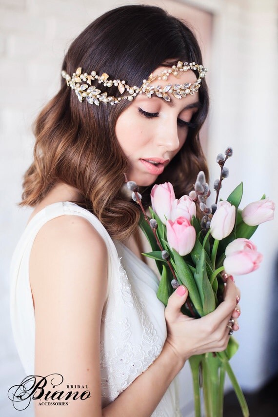 Vintage Bridal Headband, Wedding headband, Bridal Headpiece, Wedding Hair Accessories, Wedding Halo, Wedding Headband, Hair Piece