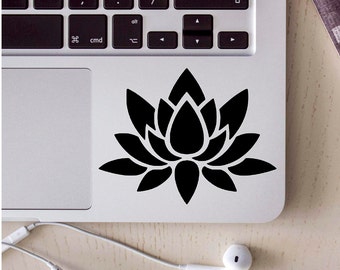 lotus flower sticker, laptop skin, laptop decal, laptop sticker, lotus decal, lotus flower, computer sticker, vinyl decal, computer decals