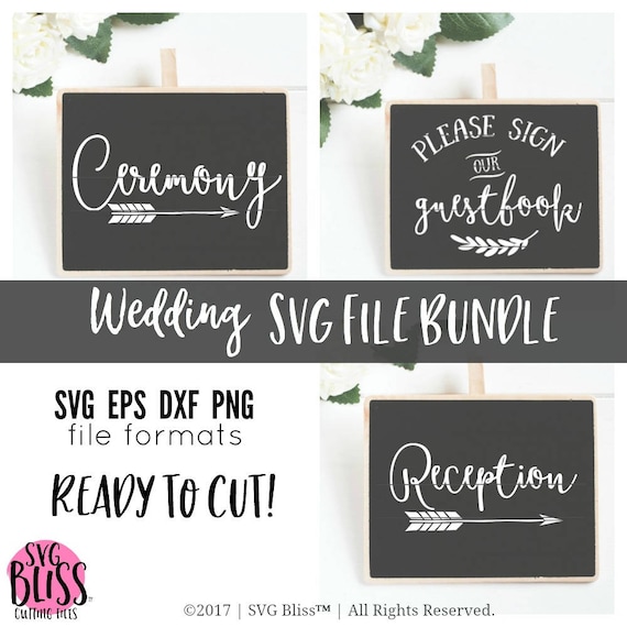Download Wedding SVG Bundle, Ceremony, Reception, Sign our ...