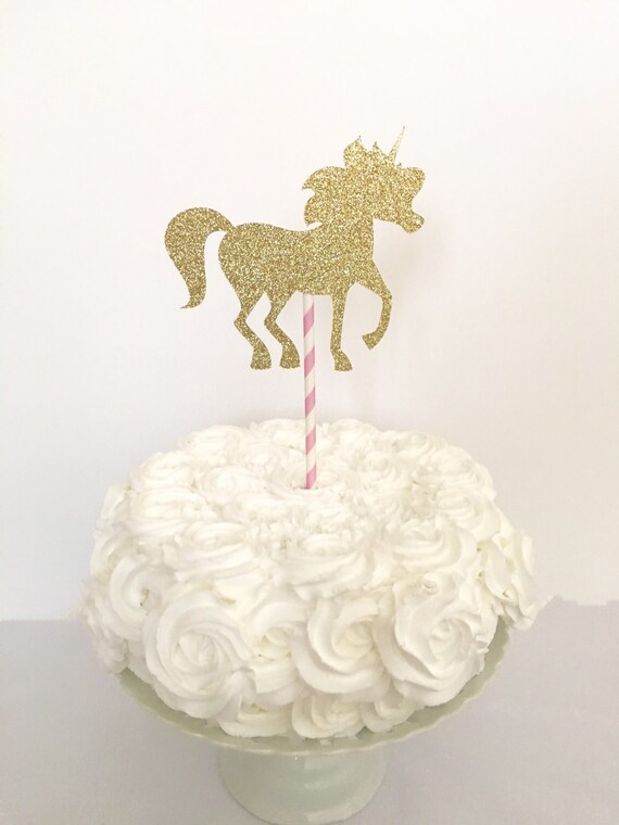 Unicorn Cake Topper Glitter Unicorn Unicorn Party