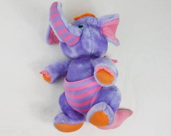 Vintage WUZZLES Elephant ELEROO / wuzzle Kangaroo elephant / vintage Plush / 1985 Disney cartoon / 80s toy / vintage disney