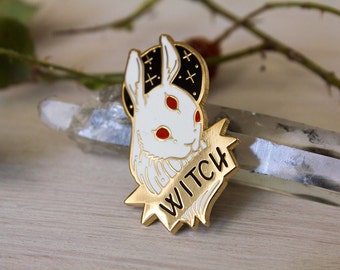 White Witch Hard Enamel Pin