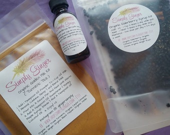 Organic Elderberry Syrup Kit//Elderberry Syrup// Elderberry Syrup Kit