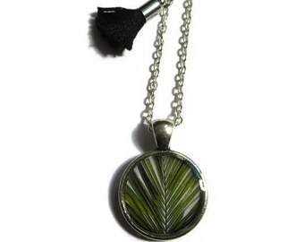 PALM TREE NECKLACE - Resin Palm Tree Necklace - Tiny Palm Tree Pendant - Leaf Necklace - Tropical Jewelry - Beach Necklace - for girl