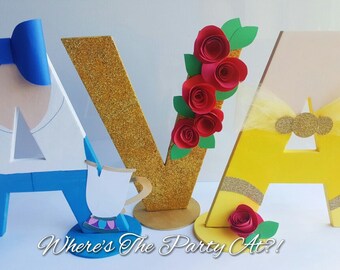 Beauty and The Beast Inspired Name Letters/Belle
