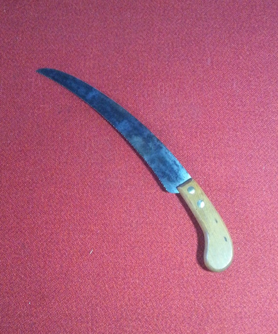 Antique Pruning Saw Vintage 20 Pull Cut Wood and Brass