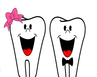 Tooth SVG File Cutting Template-Vector Clip Art Instant Download-Cricut,Cameo,Explore,Vinyl,Scrapbook SVG/studio3/DXF/Eps/png