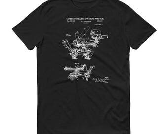 Movie Camera Dolly Patent T Shirt - Movie T-Shirt, Movie Gift, Patent Shirt, Movie Dolly Shirt, Movie Making Shirt, Movie Camera T-Shirt