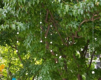 Tree Jewels, Glass Art, Suncatchers, Outdoor Decor, Garden Art, Outdoor Art, Garden Decor, Yard Art, Colorful art, Party Decor,Wedding decor