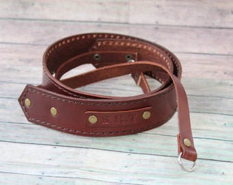 Leather camera strap, dslr camera strap, personalized leather camera strap, leather strap, canon camera strap, photographer gift, custom