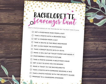 Bachelorette scavenger hunt | Etsy