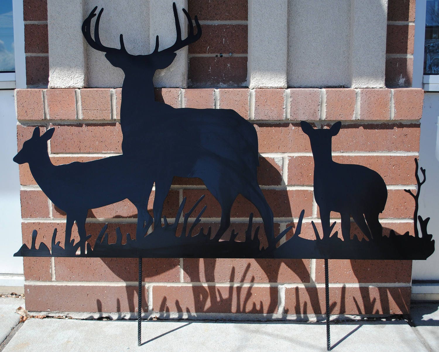 Deer Metal Garden Art Buck Yard Art Doe Yard Art Fawn Yard