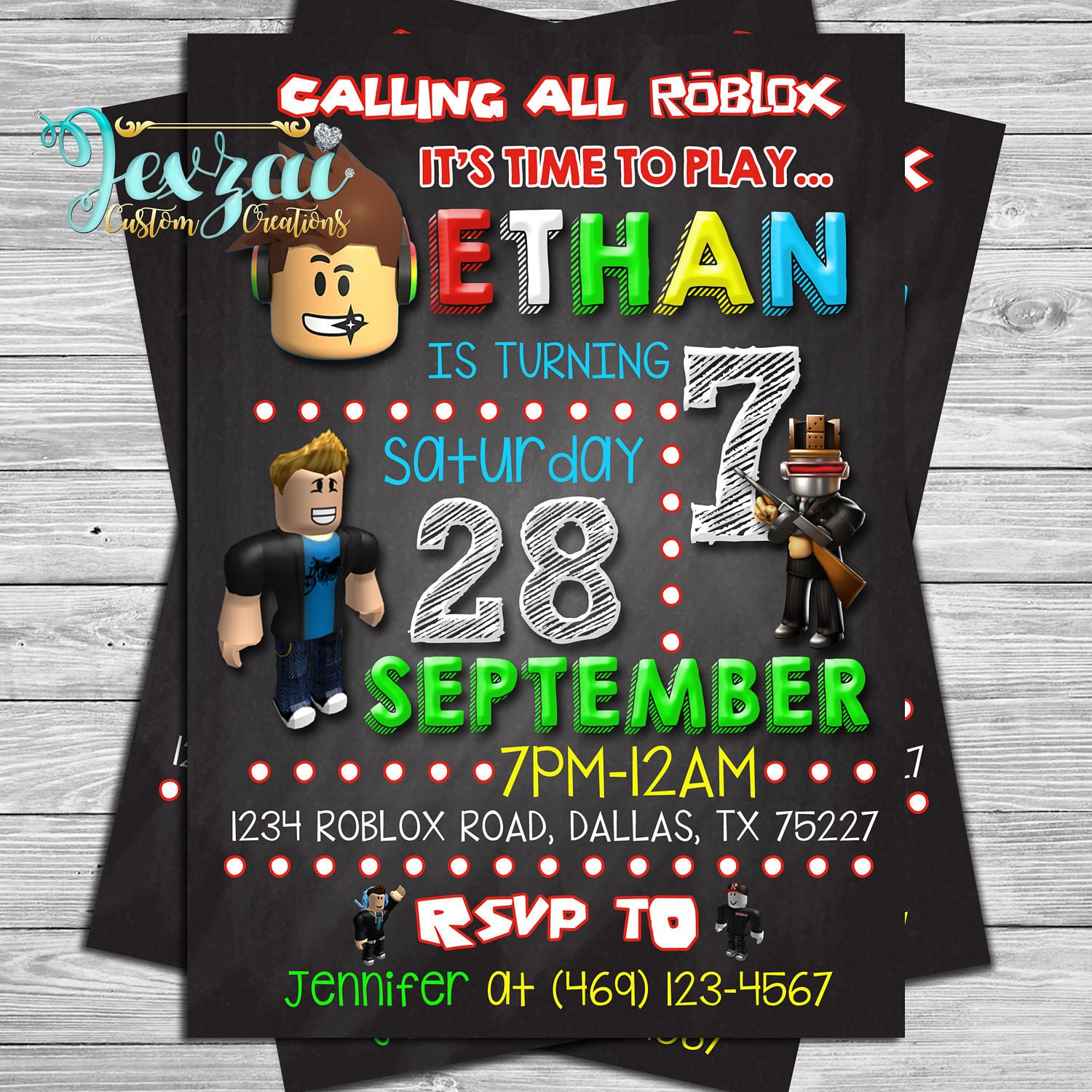 R O B L O X B I R T H D A Y P A R T Y I N V I T A T I O N Zonealarm Results - roblox party invitation template