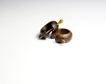 Wooden Earrings | Hand Made Earrings | Handmade Jwelry | Wooden Jewelry | Locust Earrings | Walnut Earrings