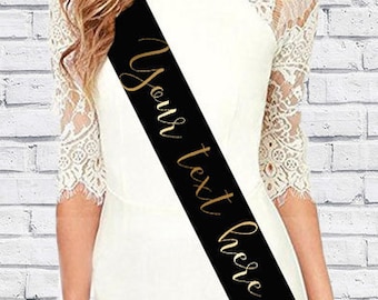Custom Bride Sash! - Chose Your Text! Future Mrs Sash - Bride-to-Be - Bachelorette Sash - Bridal Shower - Customize - Personalized!