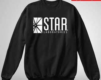 Star Labs Sweatshirt - S.T.A.R Laboratories Crewneck Pullover Sweatshirt - The Flash Sweatshirt
