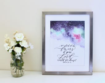 Favors (Colorful) // Islamic wall art | calligraphy | hand lettered | watercolor print