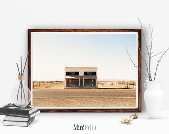 Prada Texas, Prada Marfa, Prada Poster, Prada Marfa Print, Prada Marfa Art, Prada Marfa Shop, Modern Fashion Print, Prada Marfa Photography