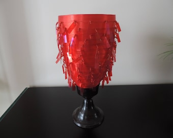 Vase glass - chandelier - Shabby chic-