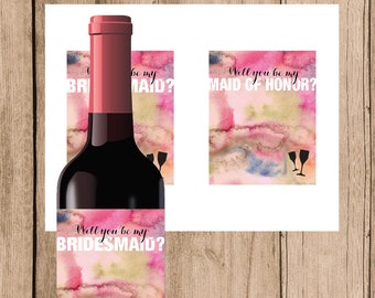 printable wine label etsy