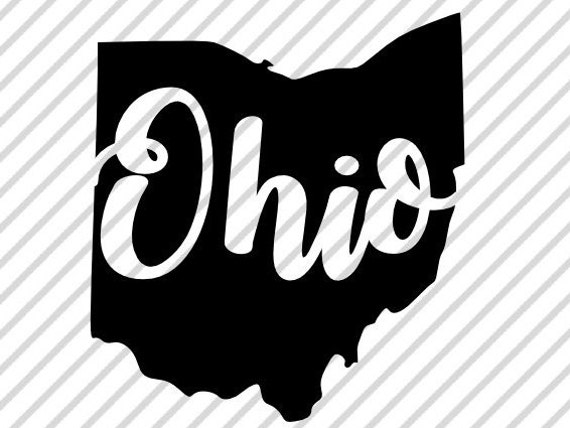 Download Ohio SVG and DXF Cut File PNG Vector Calligraphy Download
