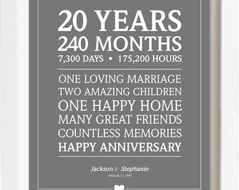 Married 20 years | Etsy