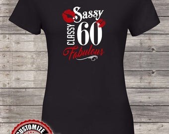 Sassy Classy fabulous 1957, 60th birthday gifts for women, 60th birthday gift, 60th birthday tshirt, gift for 60th Birthday Party