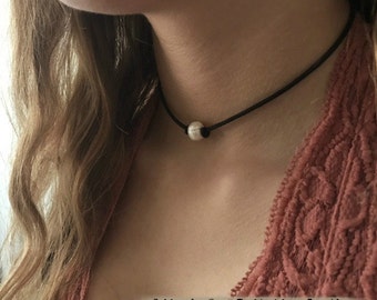 Freshwater Pearl Choker Necklace - by Blue Native