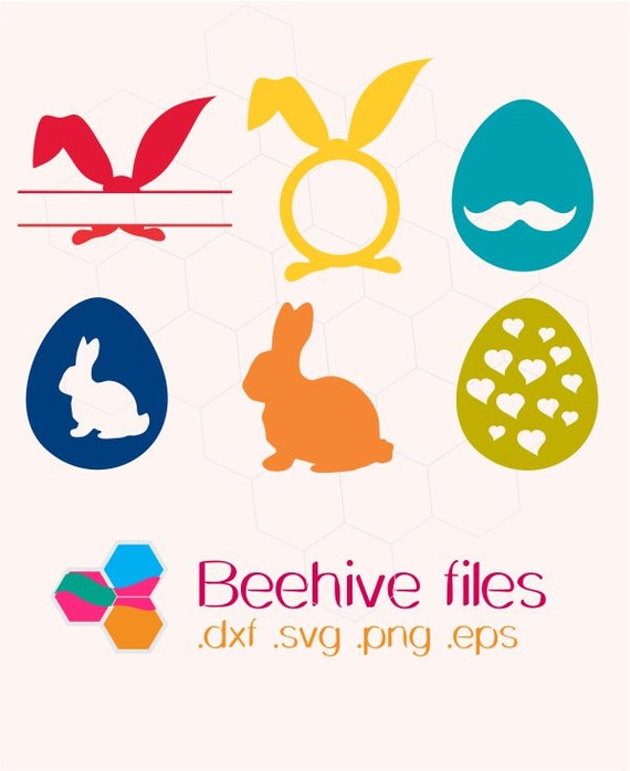 Download Easter bunny, egg, spring, name tag in svg, dxf, png ...