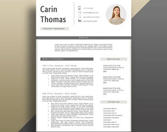 Resume Template. Professional Resume Template. Modern Resume Template. Professional CV Template. Modern CV Template. Resume With Photo.