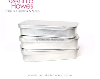 5 Mini Plain Jane Tins. Rectangle Mini Tins Are Fun to Decorate. Make Beautiful Gift Tins for your Scrabble Pendants and Magnets.