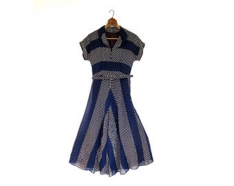 1940s Vintage Dress | For Keeps | 1940s Dress | XXS XS