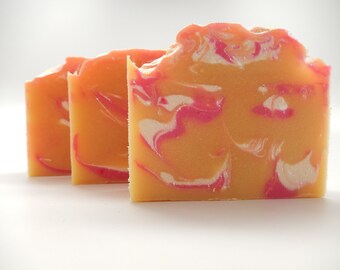 Pink Grapefruit Cold Process Soap-Goats Milk Soap-Artisan Soap-Cp Soap-Goat Milk Soap Handmade Soap Nana J's Handmades Gift Soap
