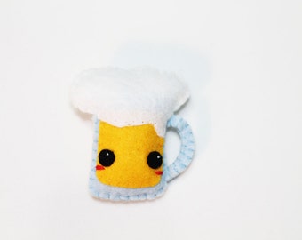 Brooch beer Cute Felt