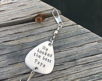 Hand Stamped Fishing Lure, Father's Day gift idea