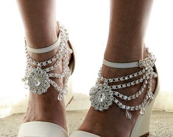 white wedge heels wedding
