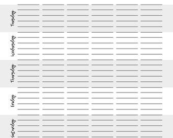 HCG Weekly Phase 2 Food Tracker Weight Loss Journal diet