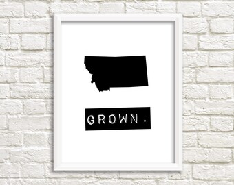 Montana wall art | Etsy