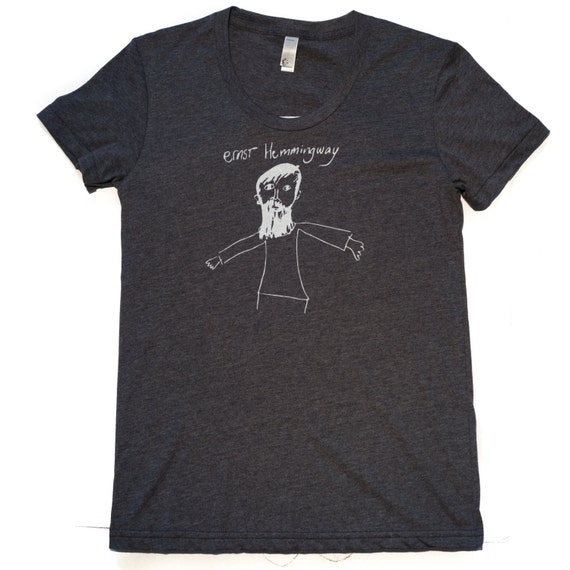 Ernest HemingwayTShirtWomensAmerican Apparel Swoop Neck